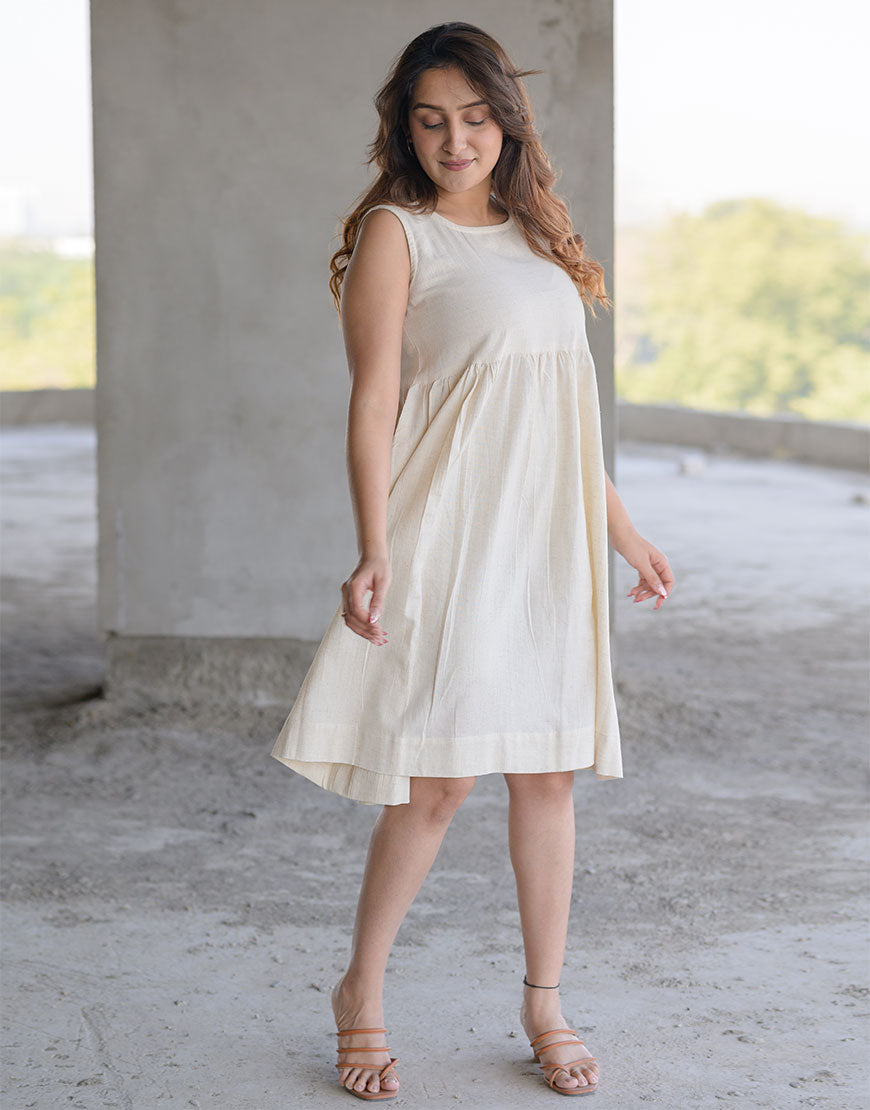 Raspberry Weave Dress With Inner