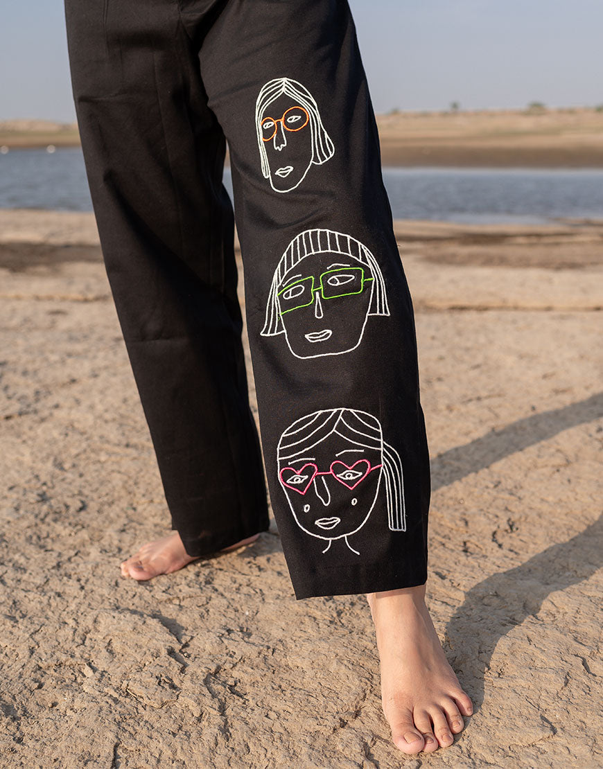 Artsy Black Nerdy Co-ord Set