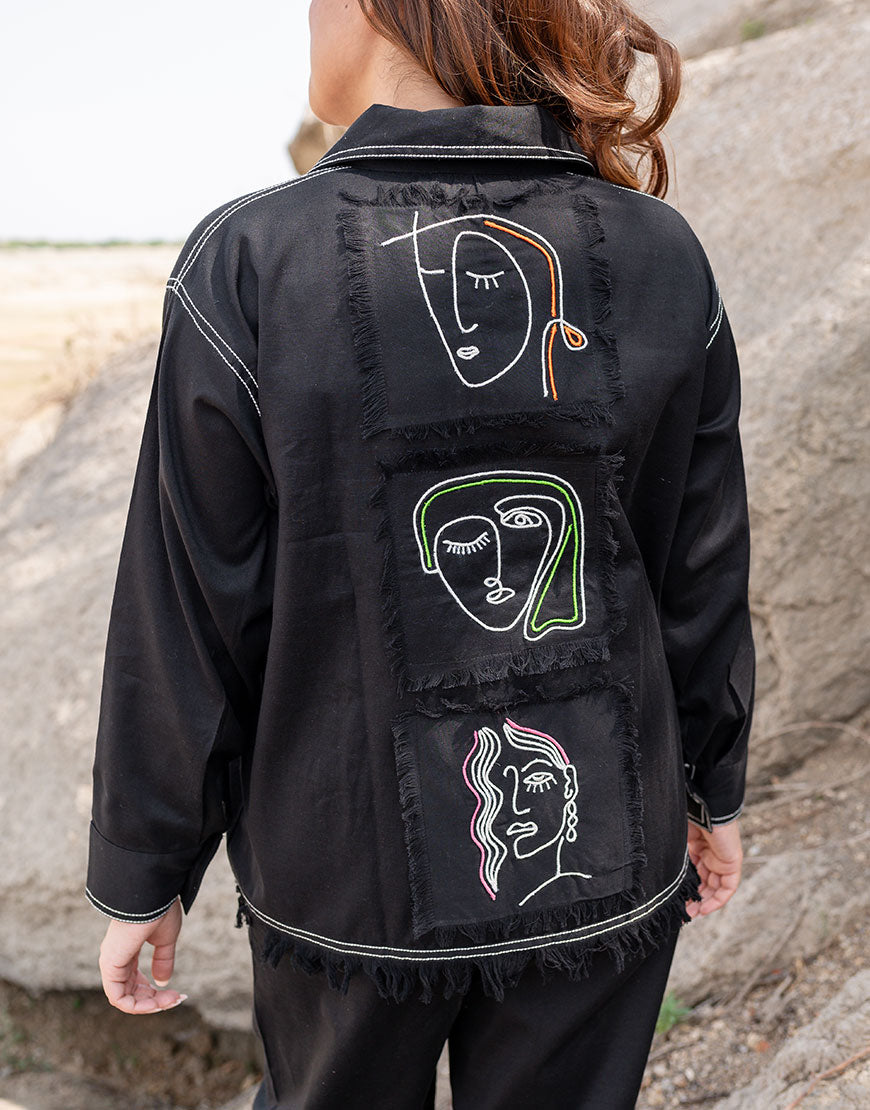 Artsy Black Sassy Jacket