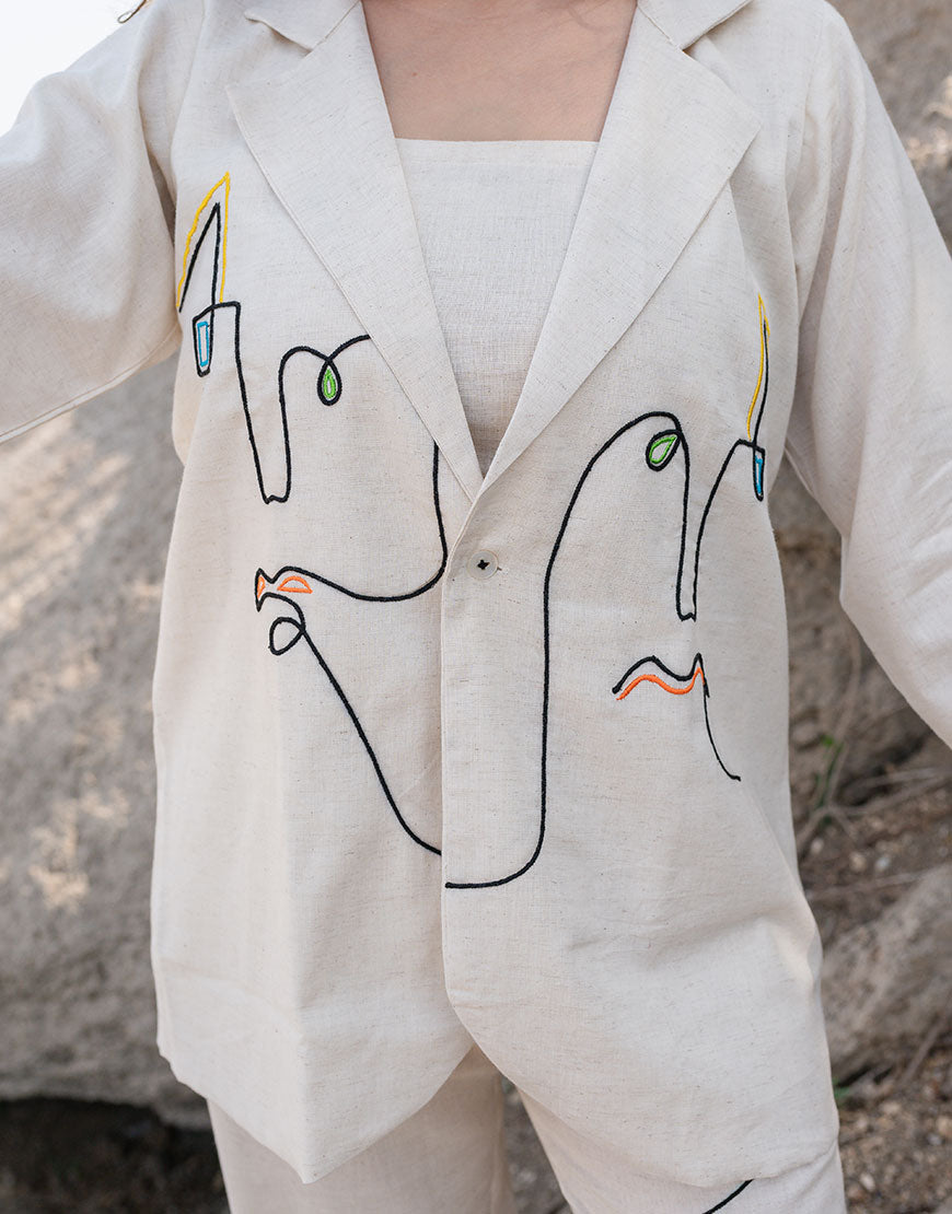 Artsy Khadi Bold Co-ord Set