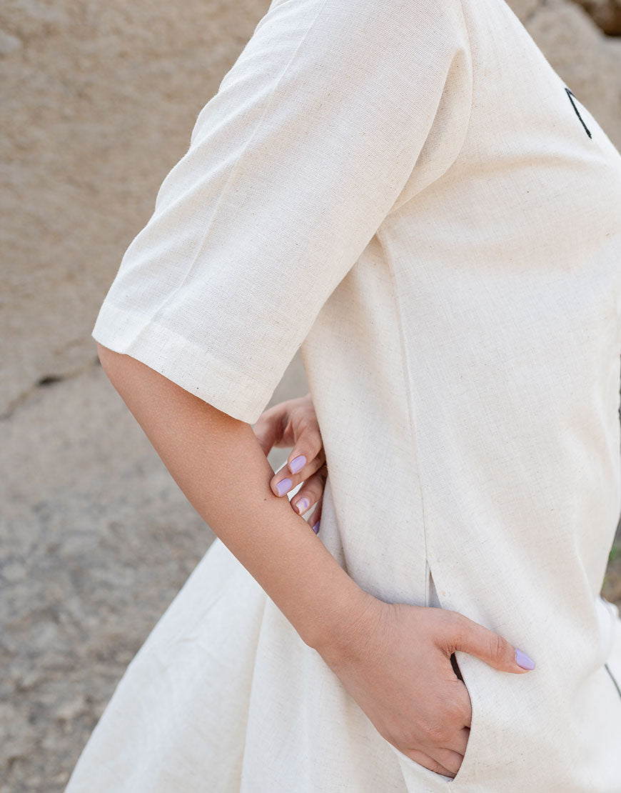 Artsy Khadi Funky Dress