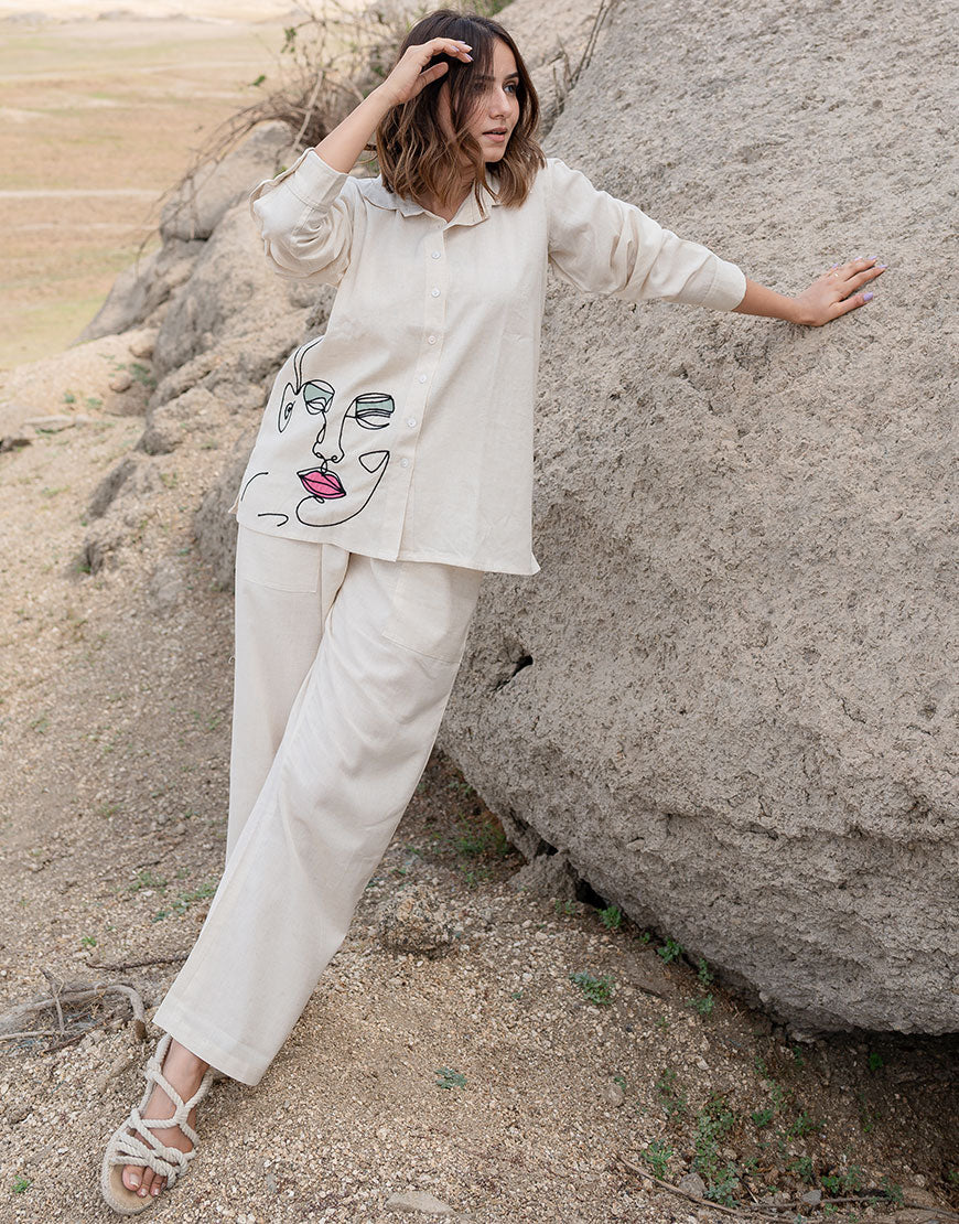 Artsy Khadi Quirky Shirt