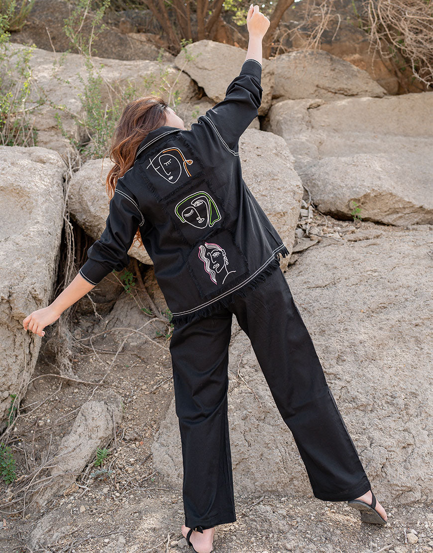 Artsy Black Sassy Jacket