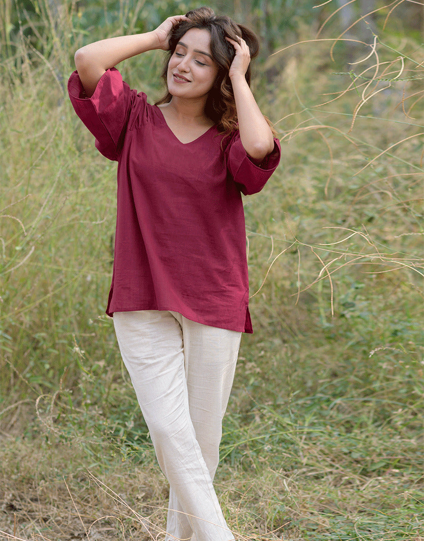 Burgundy Wine Top