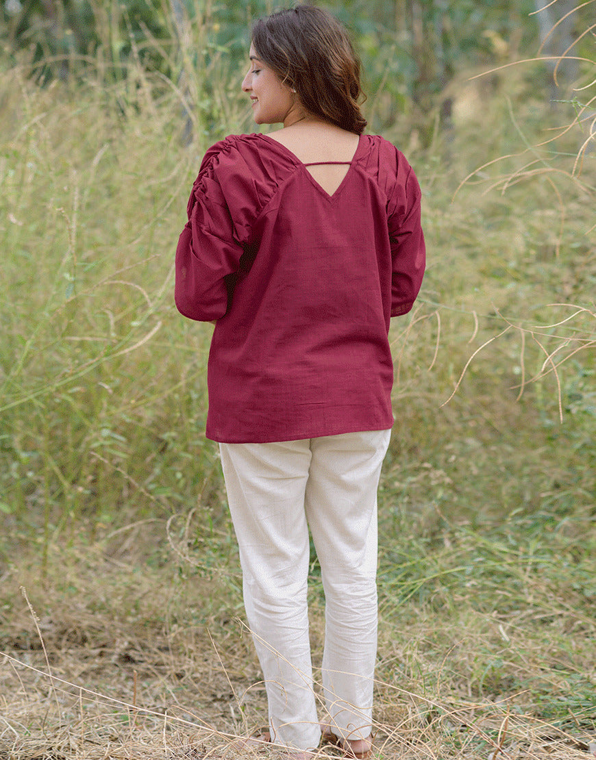 Burgundy Wine Top