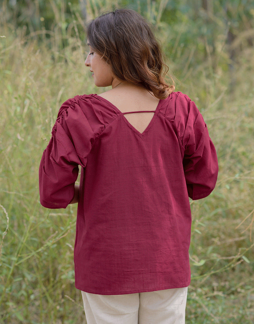 Burgundy Wine Top