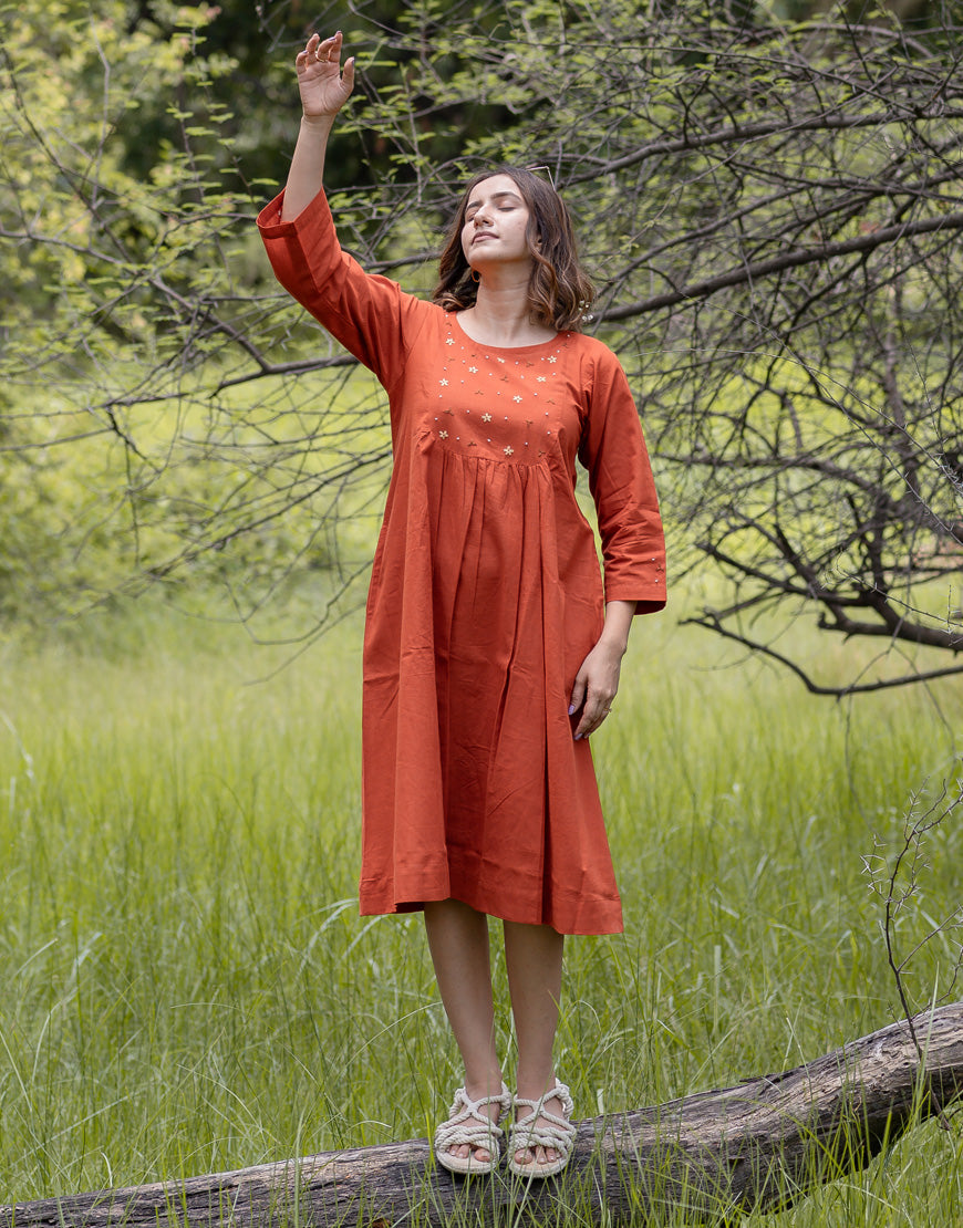 Burnt Orange Dress