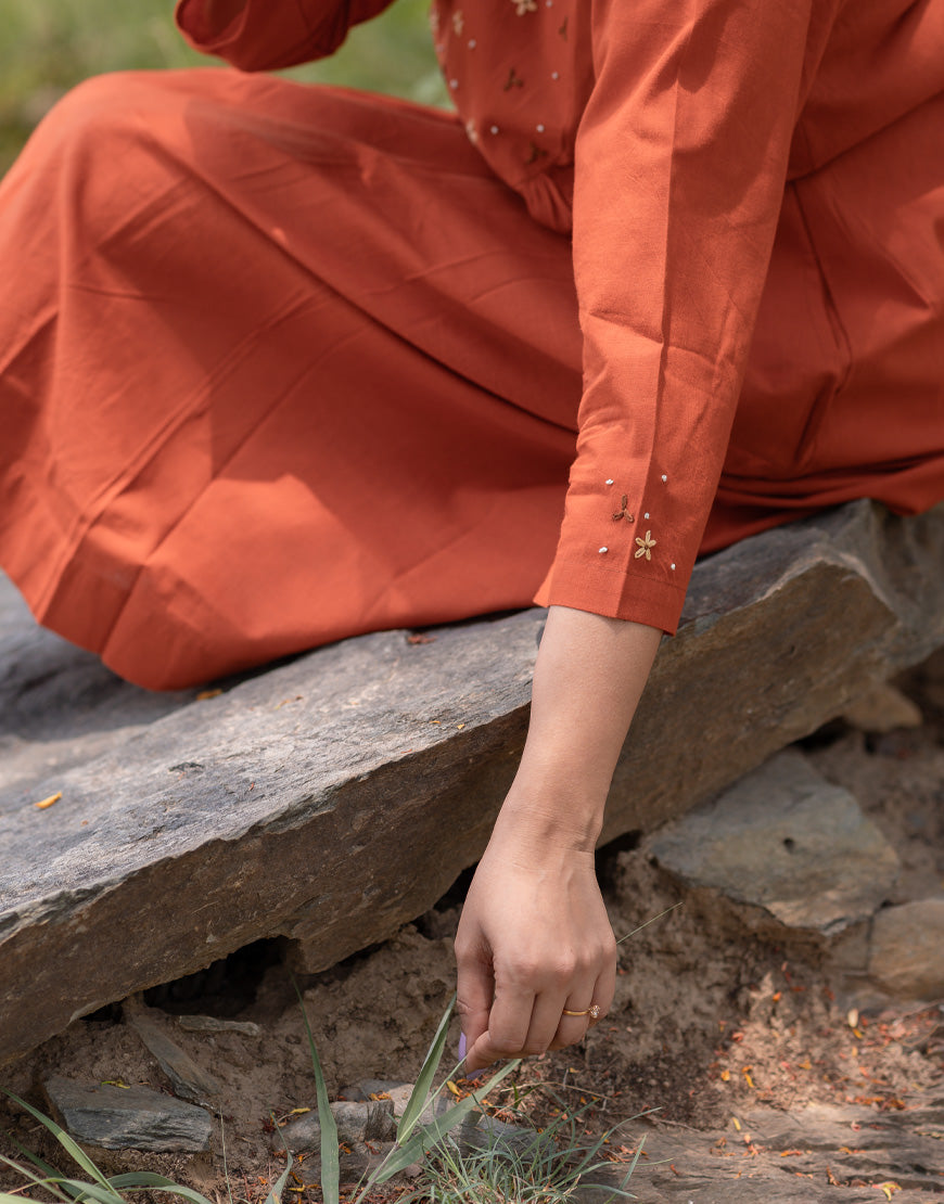 Burnt Orange Dress