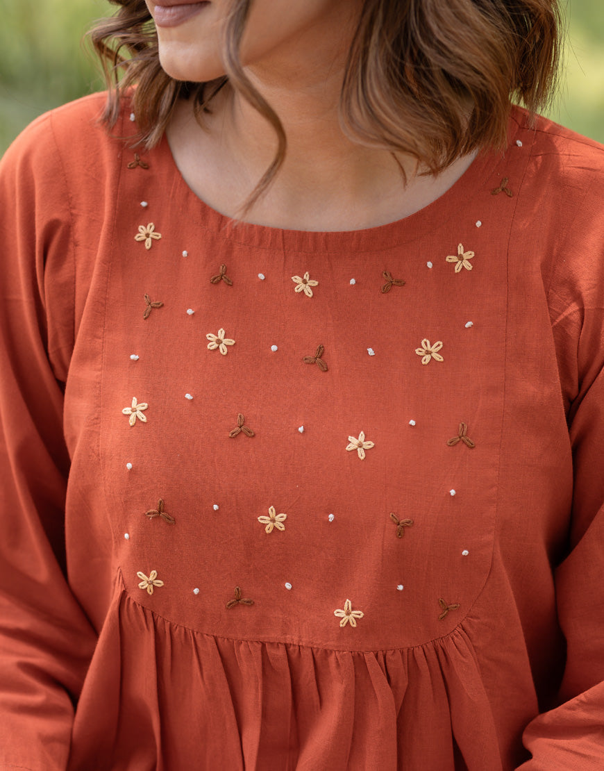 Burnt Orange Dress