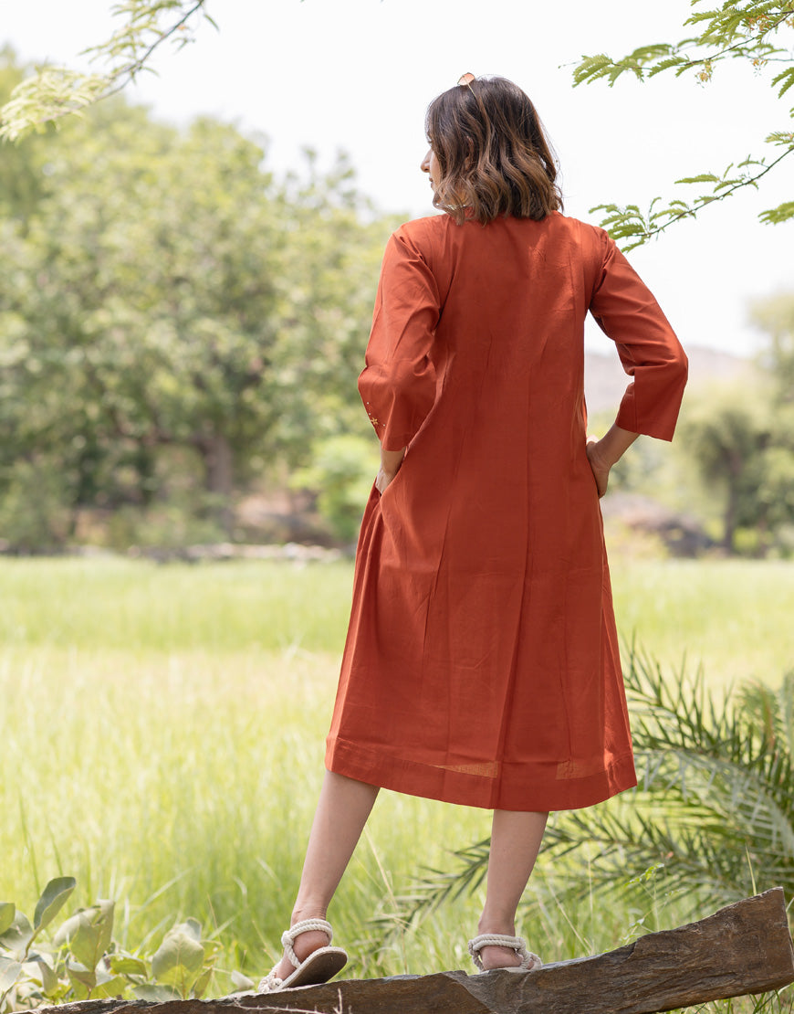 Burnt Orange Dress