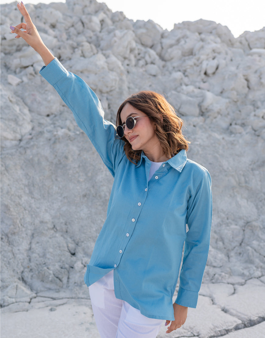 Calm Blue Shirt