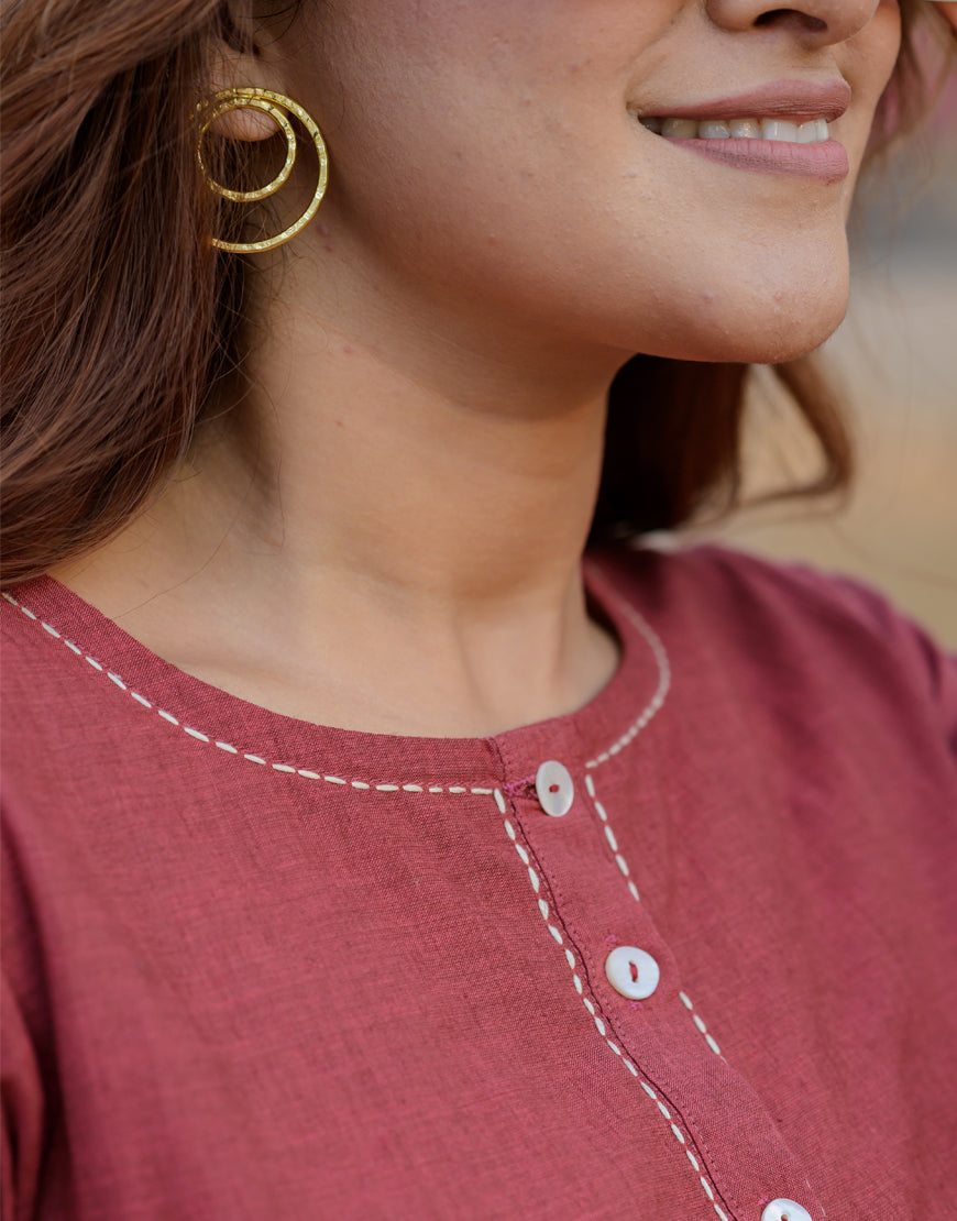 Crimson Red Co-ord Set