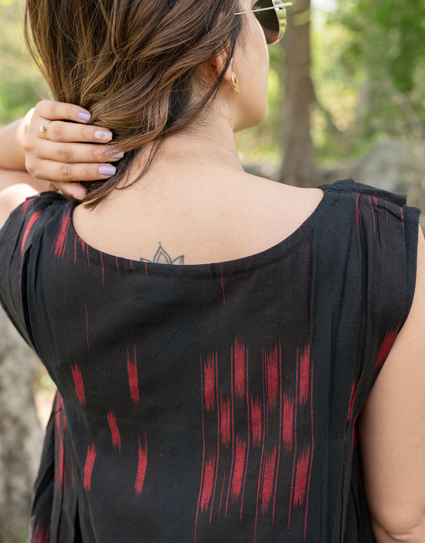 Crow Black Weave Dress