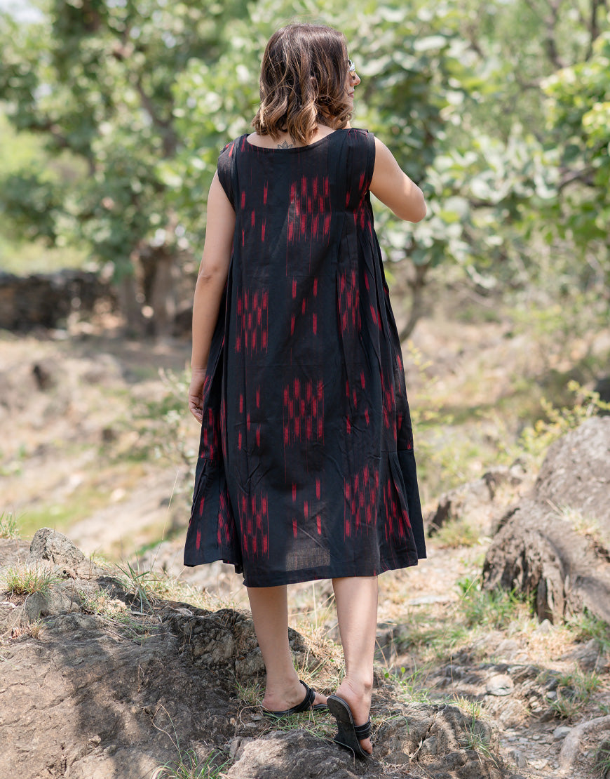 Crow Black Weave Dress