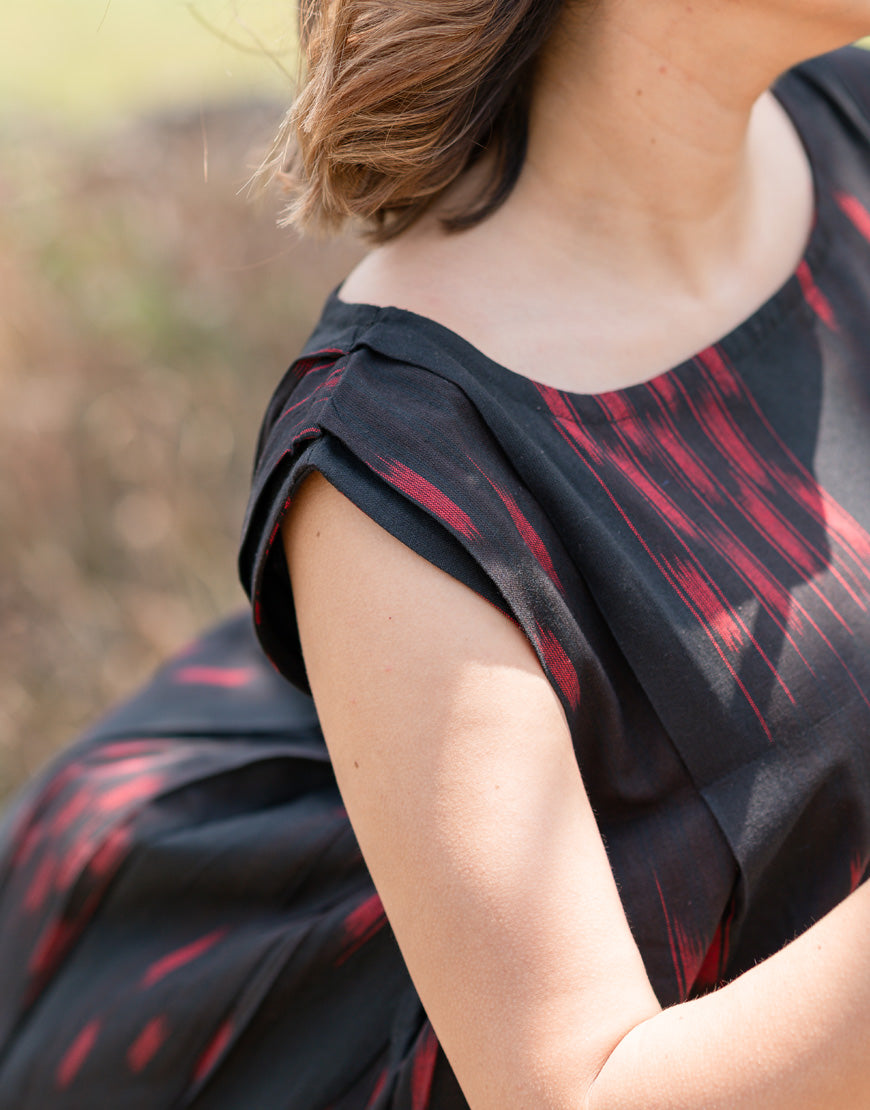 Crow Black Weave Dress