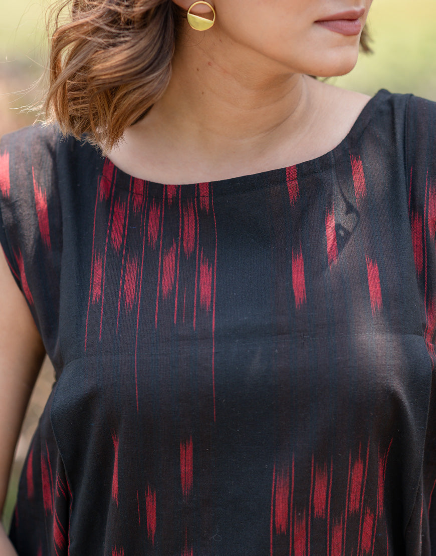 Crow Black Weave Dress