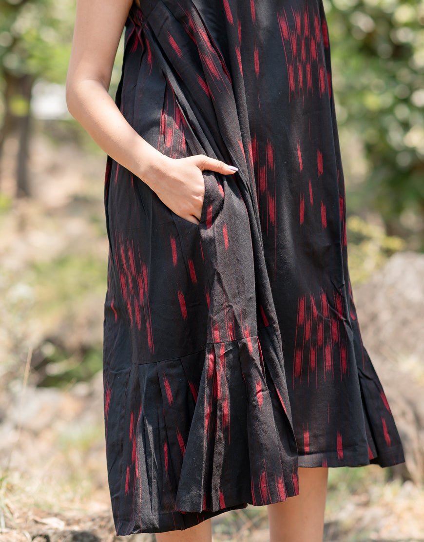 Crow Black Weave Dress