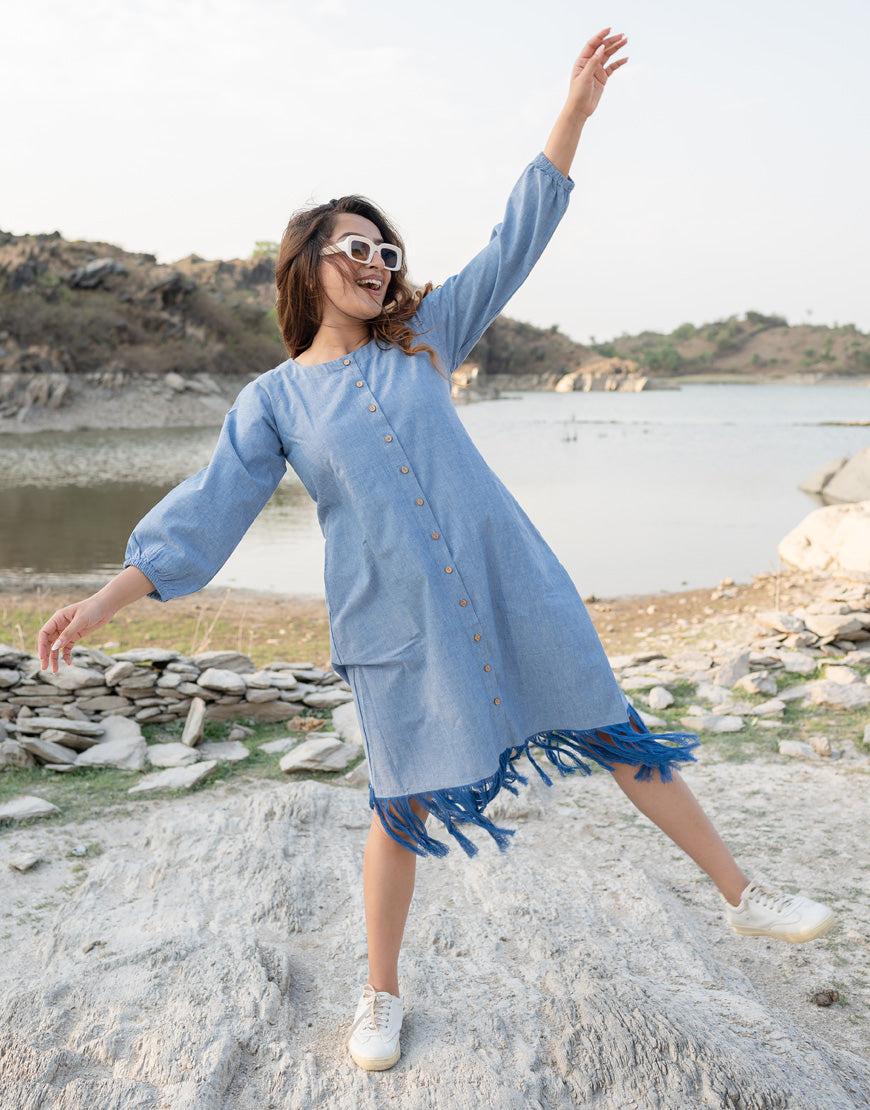 Dutch Blue Jacket With Dress
