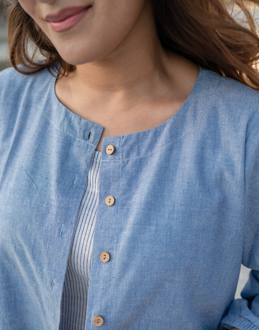 Dutch Blue Jacket With Dress