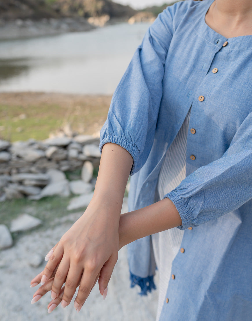 Dutch Blue Jacket With Dress