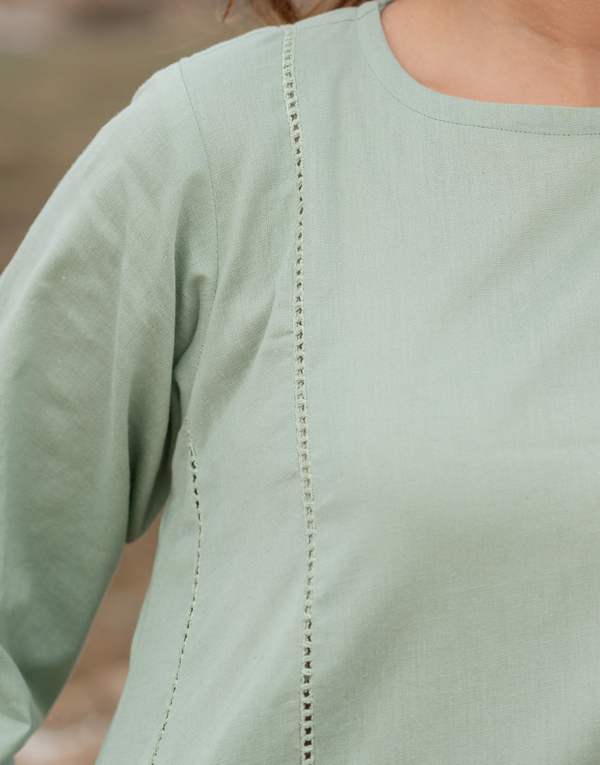 Earthy Green Breeze Dress