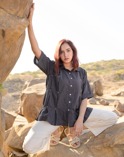 Grey Bloomy Shirt