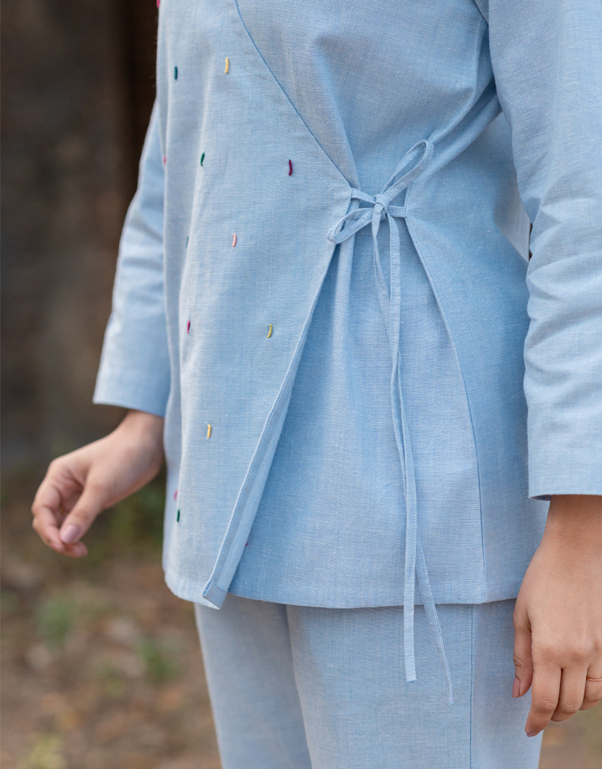 Ice Blue Co-ord Set