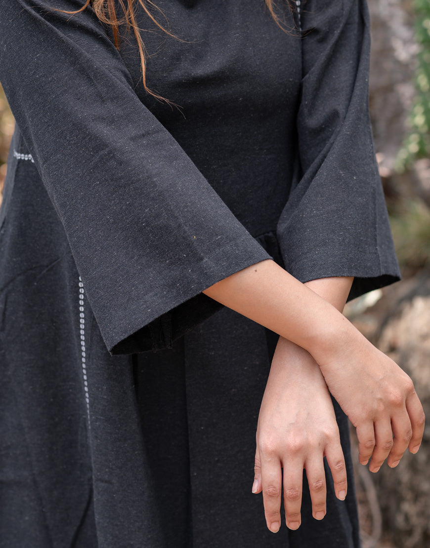 Iron Grey Sequins Dress