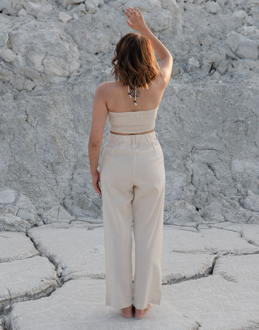 Khadi Cream Trouser