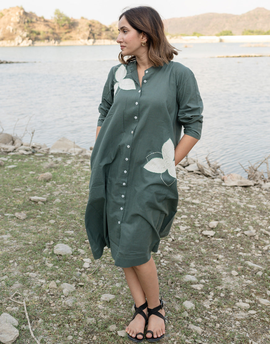 Leafy Green Dress