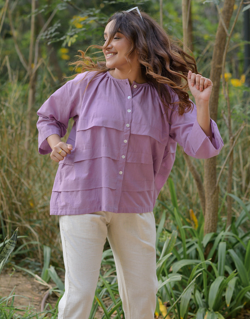 Lilac Oversized Top