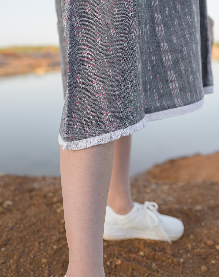 Loom Grey Dress With Top