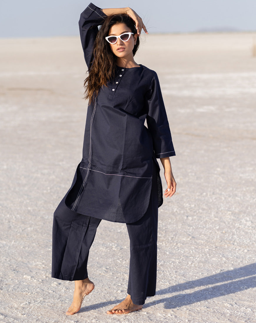 Night Blue Co-ord Set Night Blue Co-ord Set