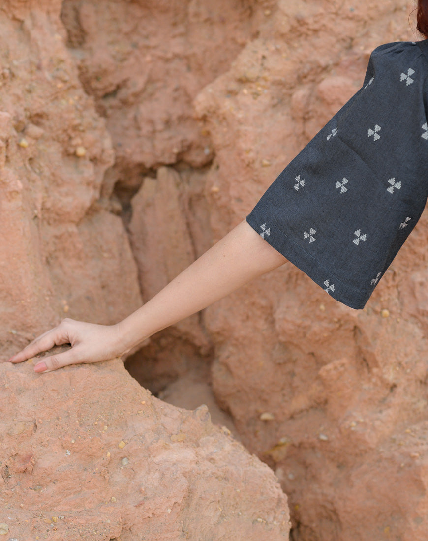 Nova Grey Peplum Top