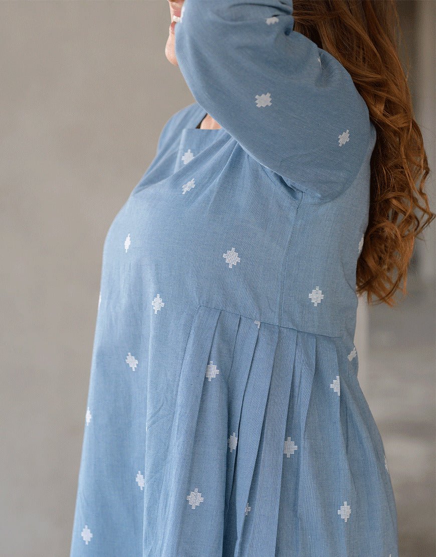 Ocean Blue Weave Dress
