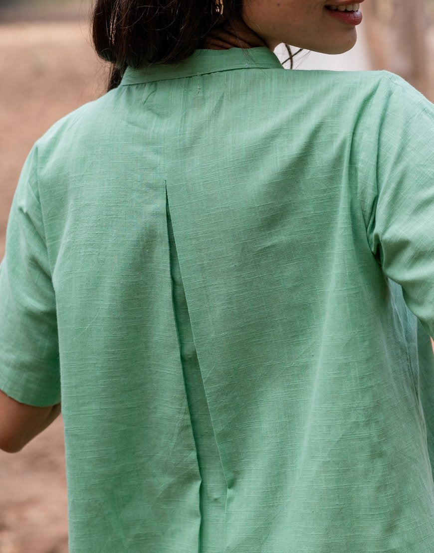 Pastel Green Embroidered Top ~ New