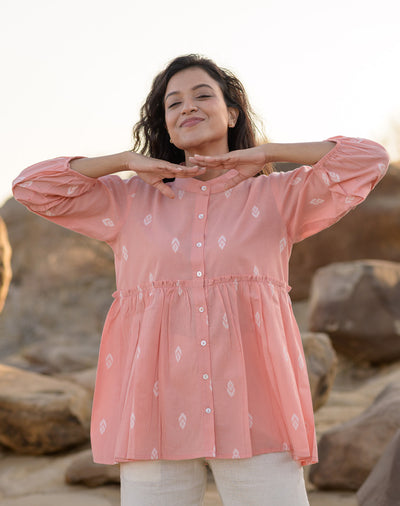 Poppy Peach Shirt