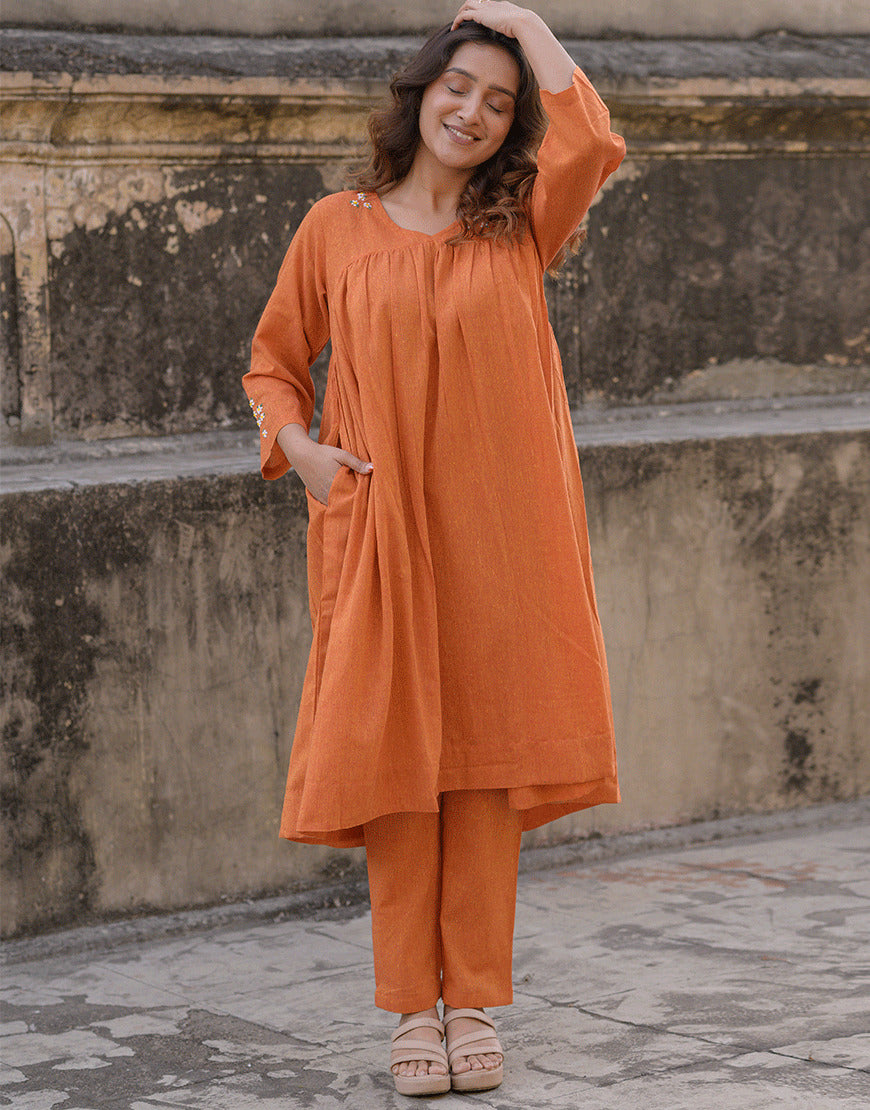 Pumpkin Orange Co-ord Set