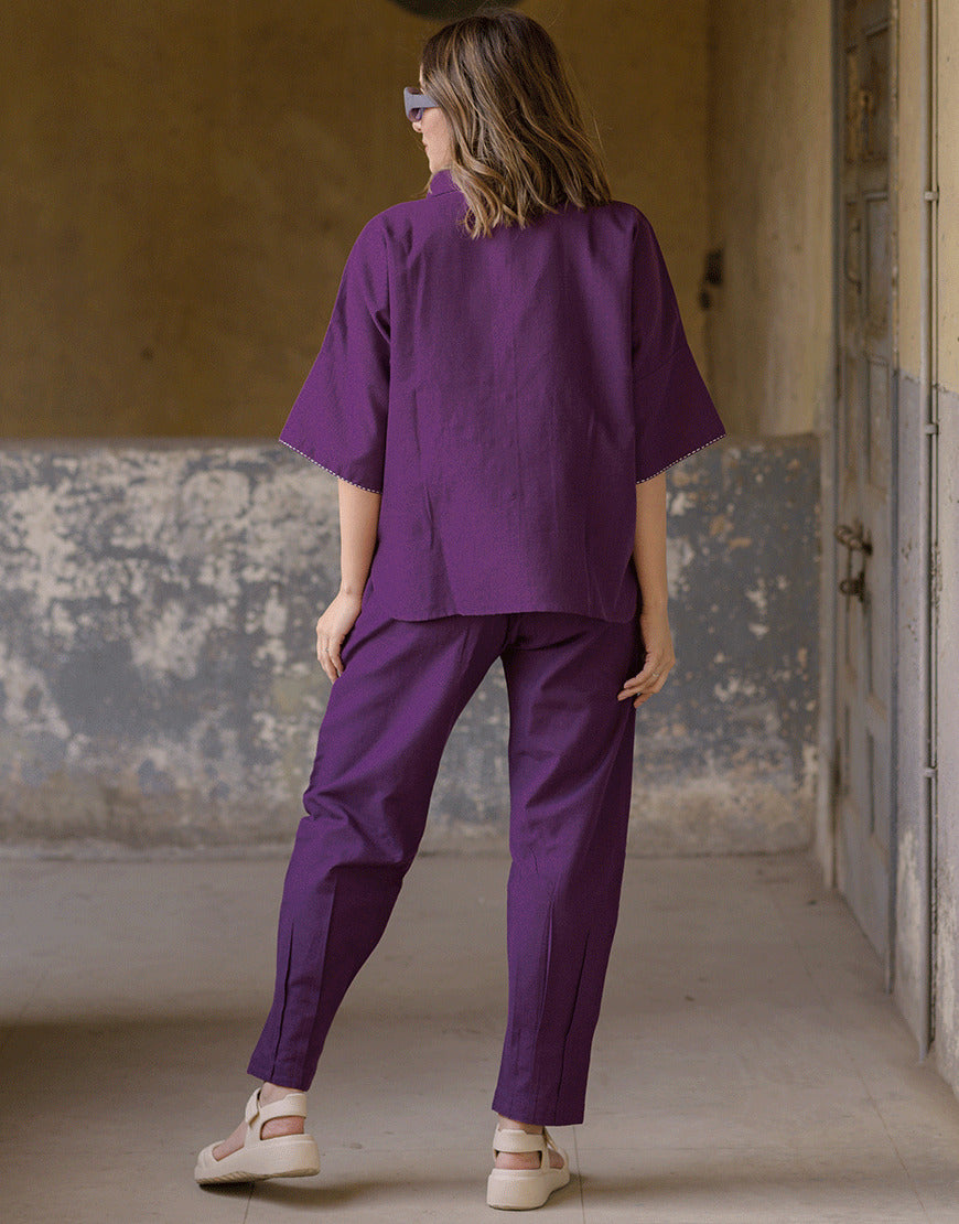 Sangria Purple Co-ord Set