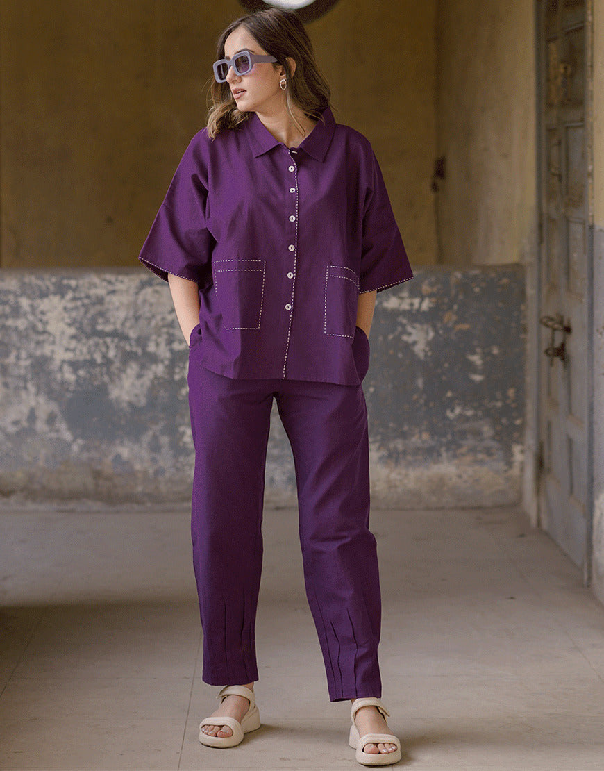 Sangria Purple Co-ord Set