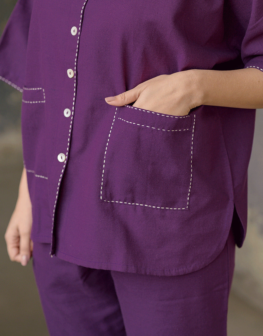 Sangria Purple Co-ord Set