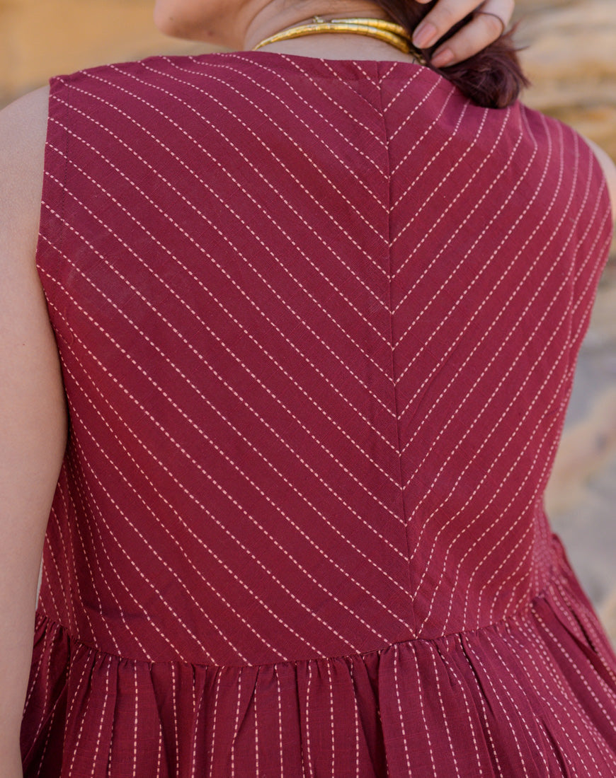 Scarlet Maroon Co-ord
