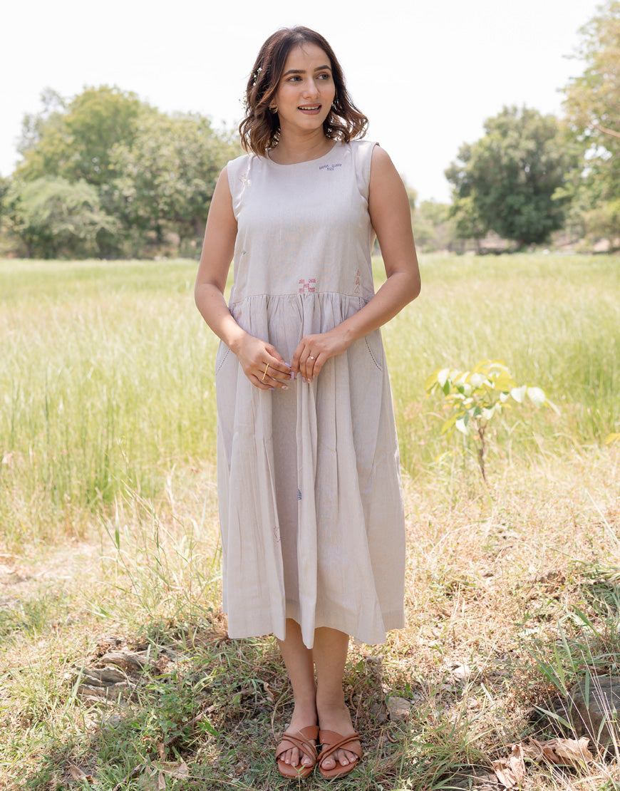 Sugar Swizzle Cream Dress