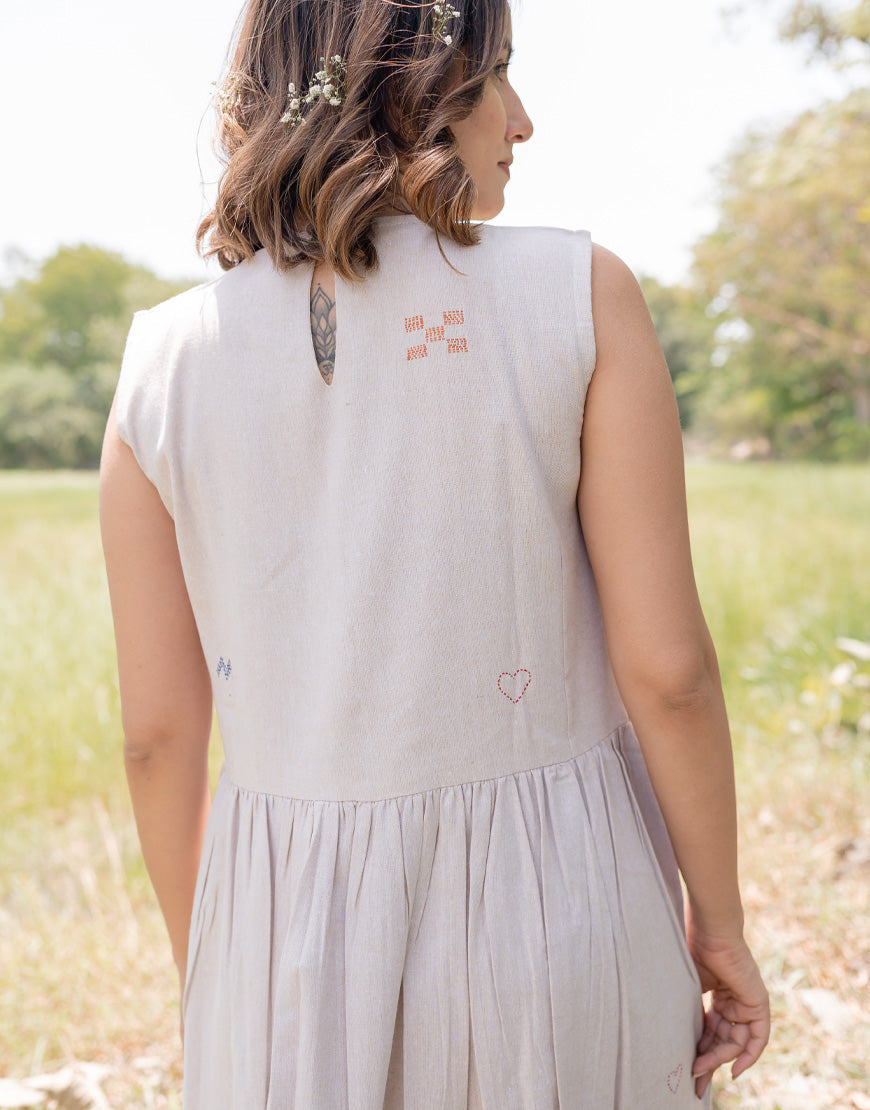 Sugar Swizzle Cream Dress