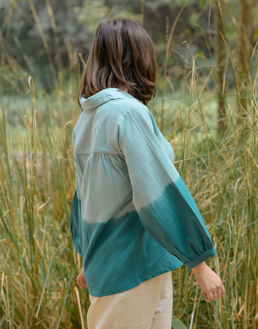 Turquoise Ombre Shirt