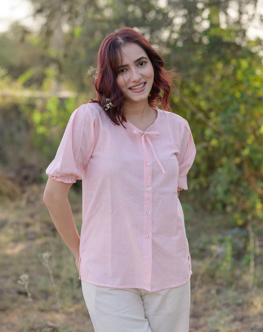 Valentine Checkered Top