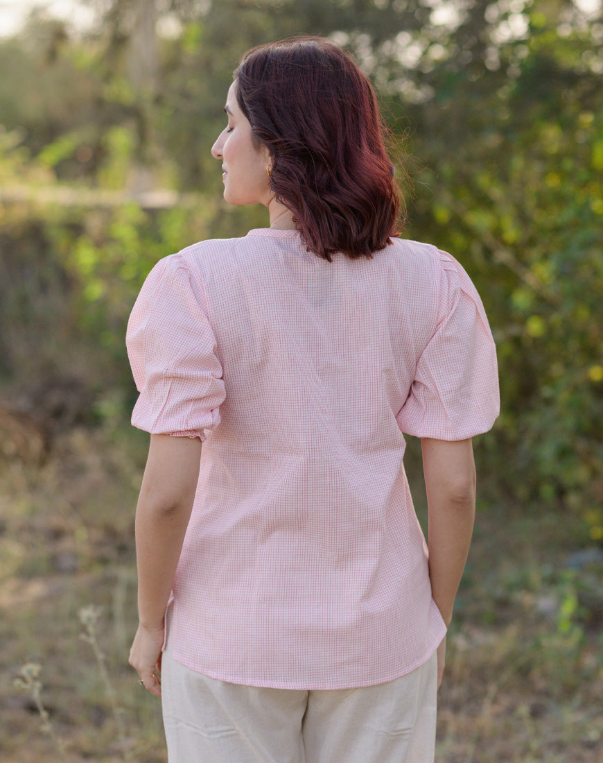 Valentine Checkered Top