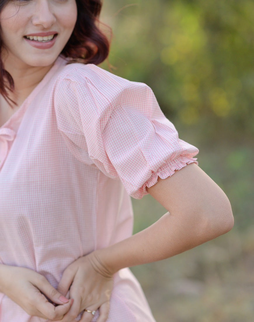 Valentine Checkered Top