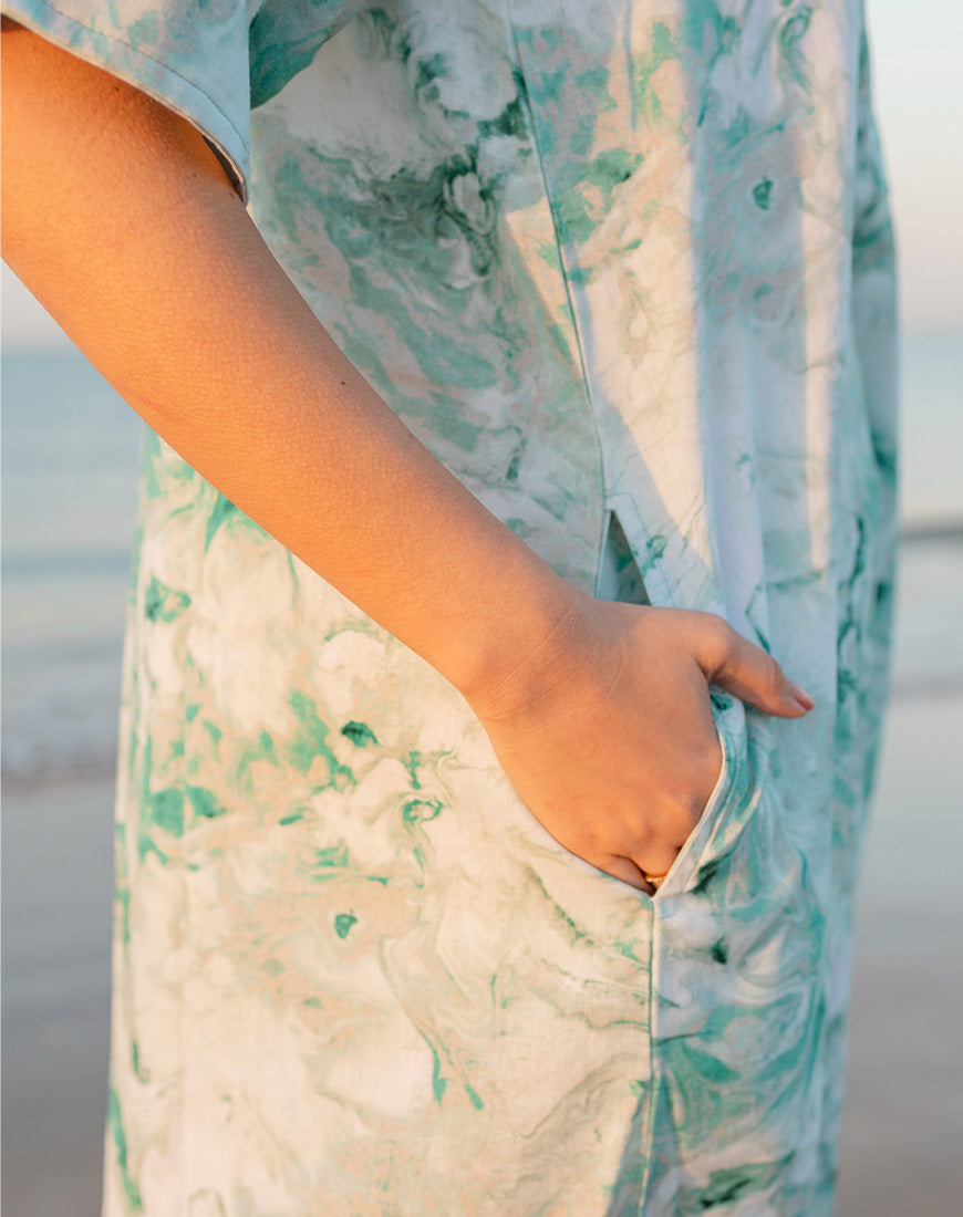 Sea Green Fluid Dress