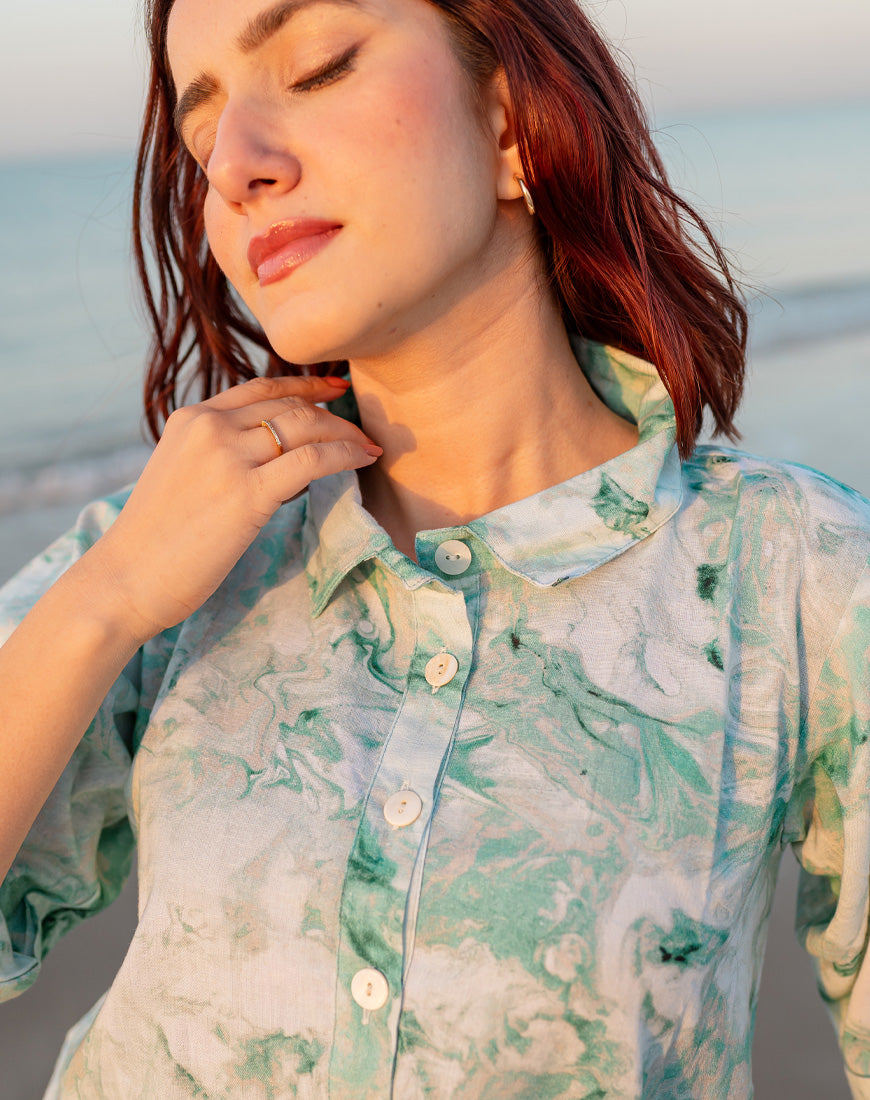 Sea Green Fluid Dress